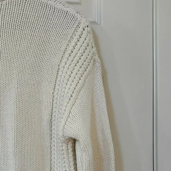 1901 Cream Shawl Collar Button Cardigan Sweater Size Small - Picture 10 of 11